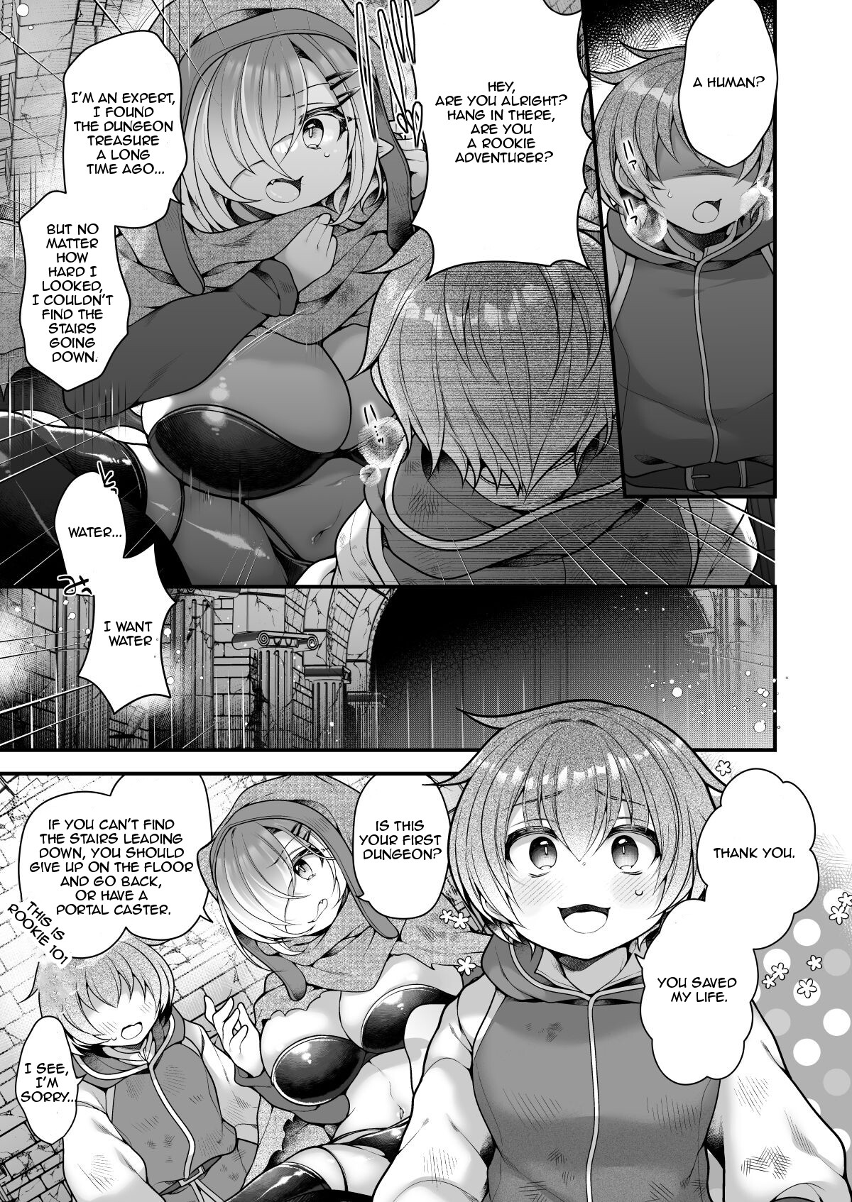 Hentai Manga Comic-I, an Adventurer ran out of food in the dungeon, so I turned into a Succubus.-Read-21